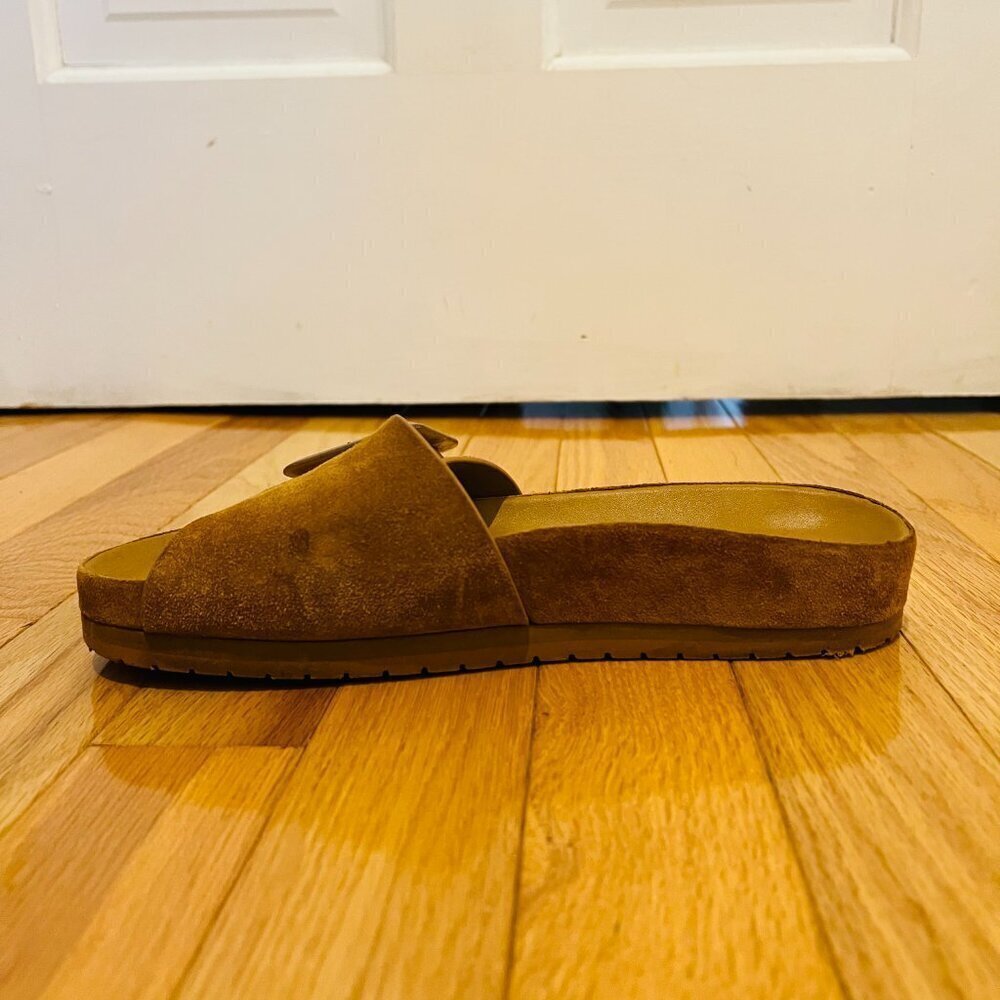 VINCE Grant Slides Womens Size 8 M Shoes Suede Espadrille Slip-On Flat Sandals - Picture 15 of 16